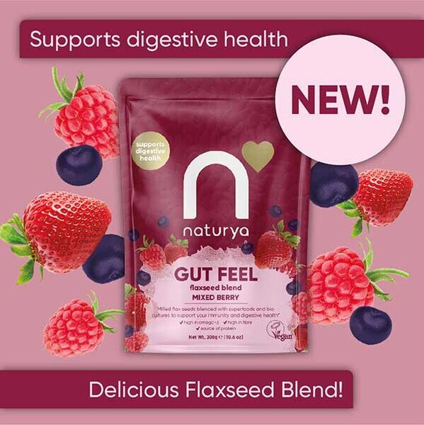 Naturya Gut Feel Flaxseed Blend Mixed Berry 240g GOODS Superdrug   