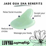 LUVYAH Cosmetics Jade Gua Sha Face Body Massage Tool GOODS Superdrug   