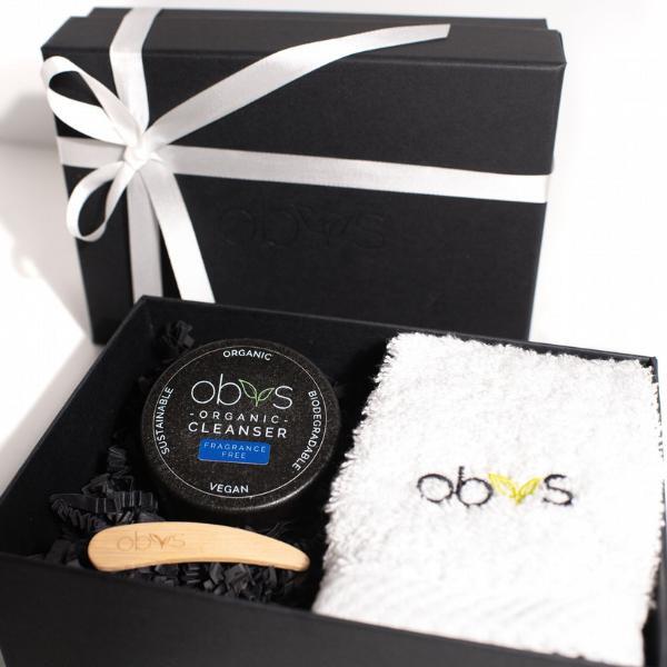 Obvs Skincare Organic Cleansing Balm Gift Set Fragrance-Free, imported from the UK