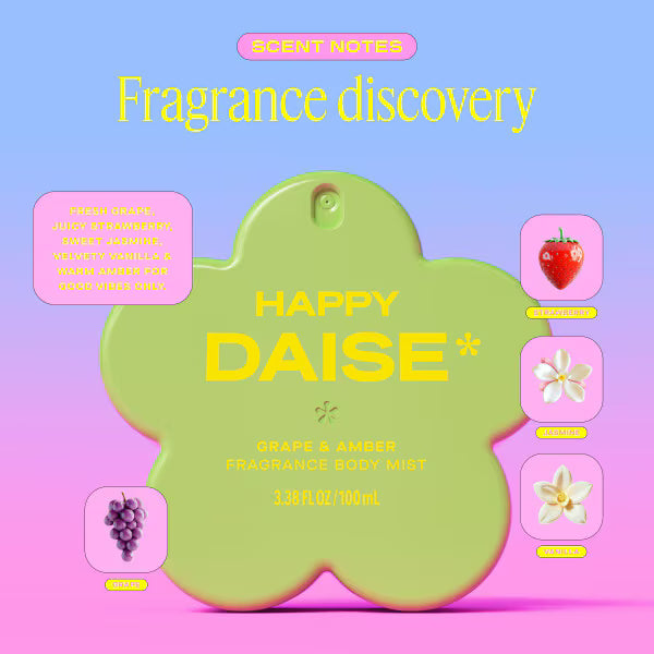 Daise body mist Grape and Amber 100ml - British product