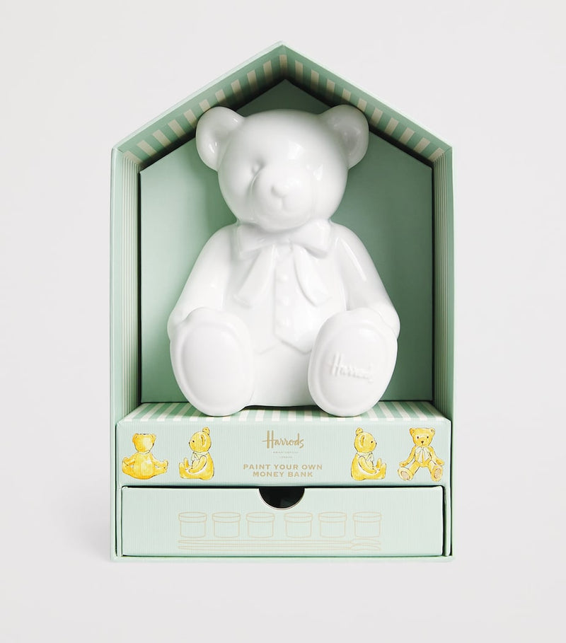 Harrods Bear Paint Your Own Money Bank craft kit, UK version
