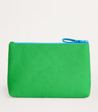 Harrods small cotton logo pouch with zip fastening, UK version