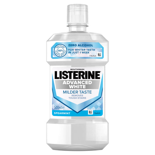 Listerine Advanced Mouthwash, Whitening 500ml mouthwash Sainsburys   