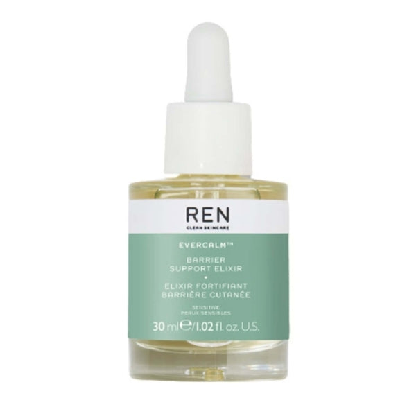 REN Clean Skincare Evercalm Barrier Support Elixir 30ml, imported from the UK