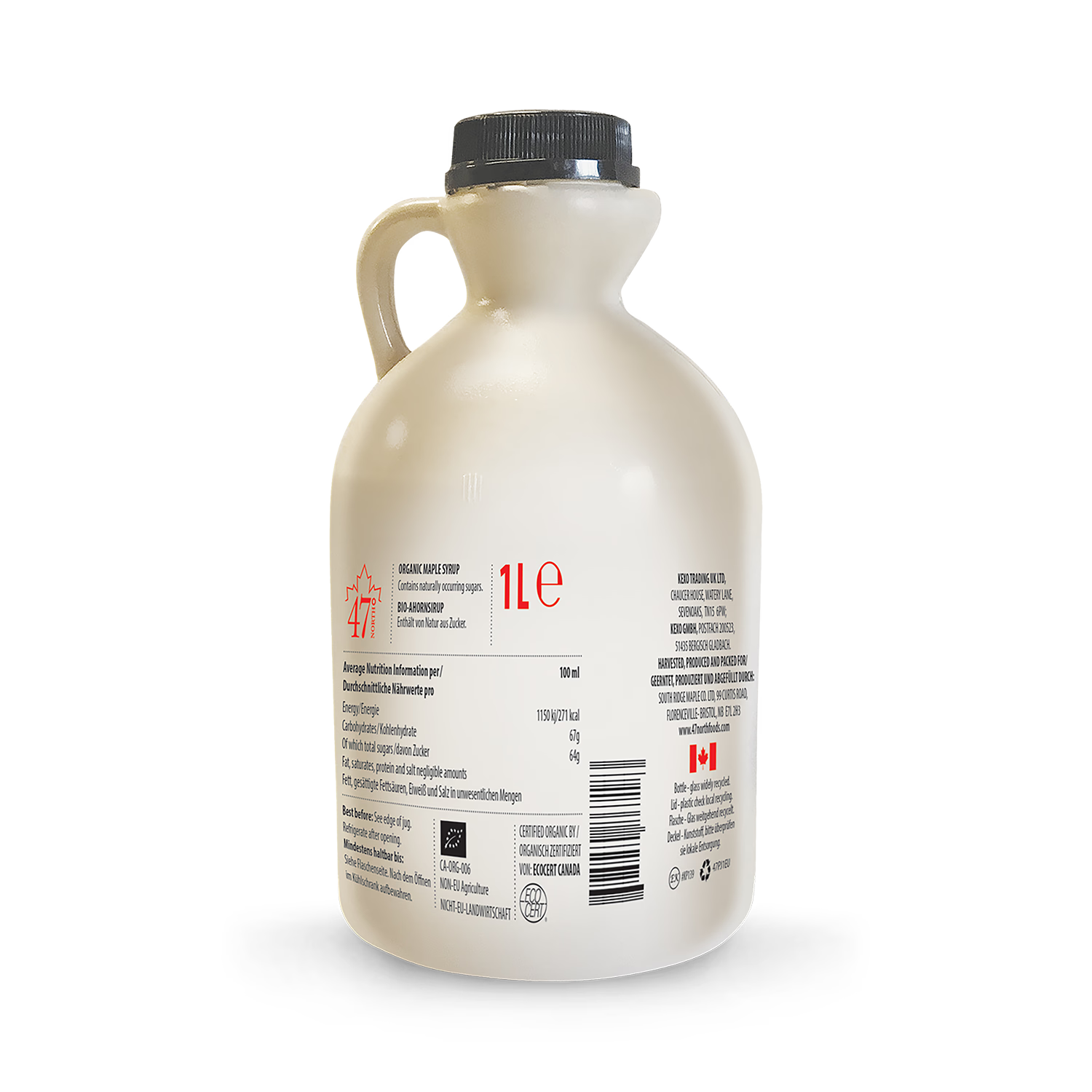 47° North Canadian maple syrup Grade A Dark Robust 1l - British product