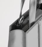 Max Mara Whitney metallic leather top-handle handbag (British brand)