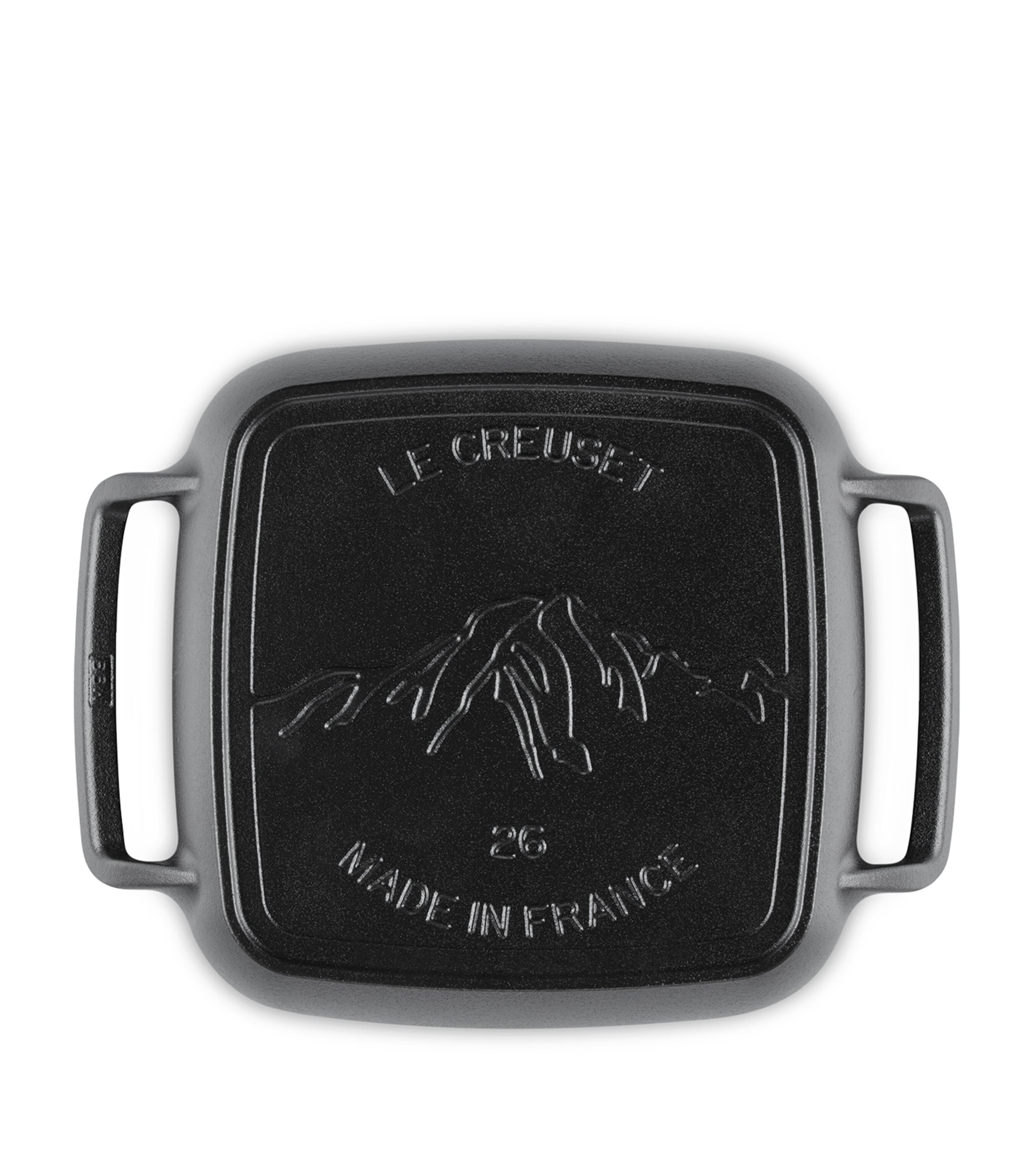 Le Creuset cast iron square BBQ grill 26cm, UK version