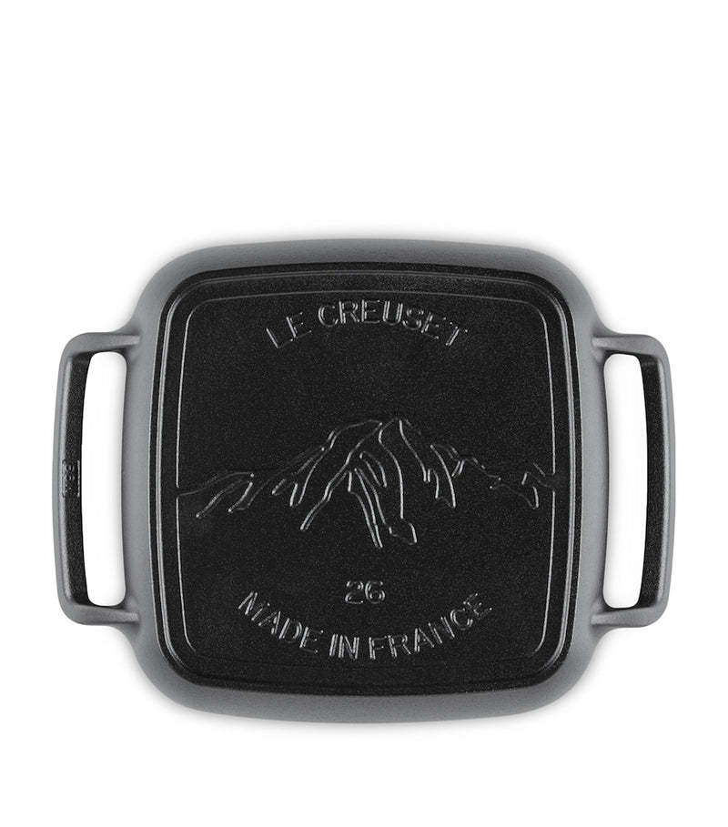 Le Creuset cast iron square BBQ grill 26cm, UK version