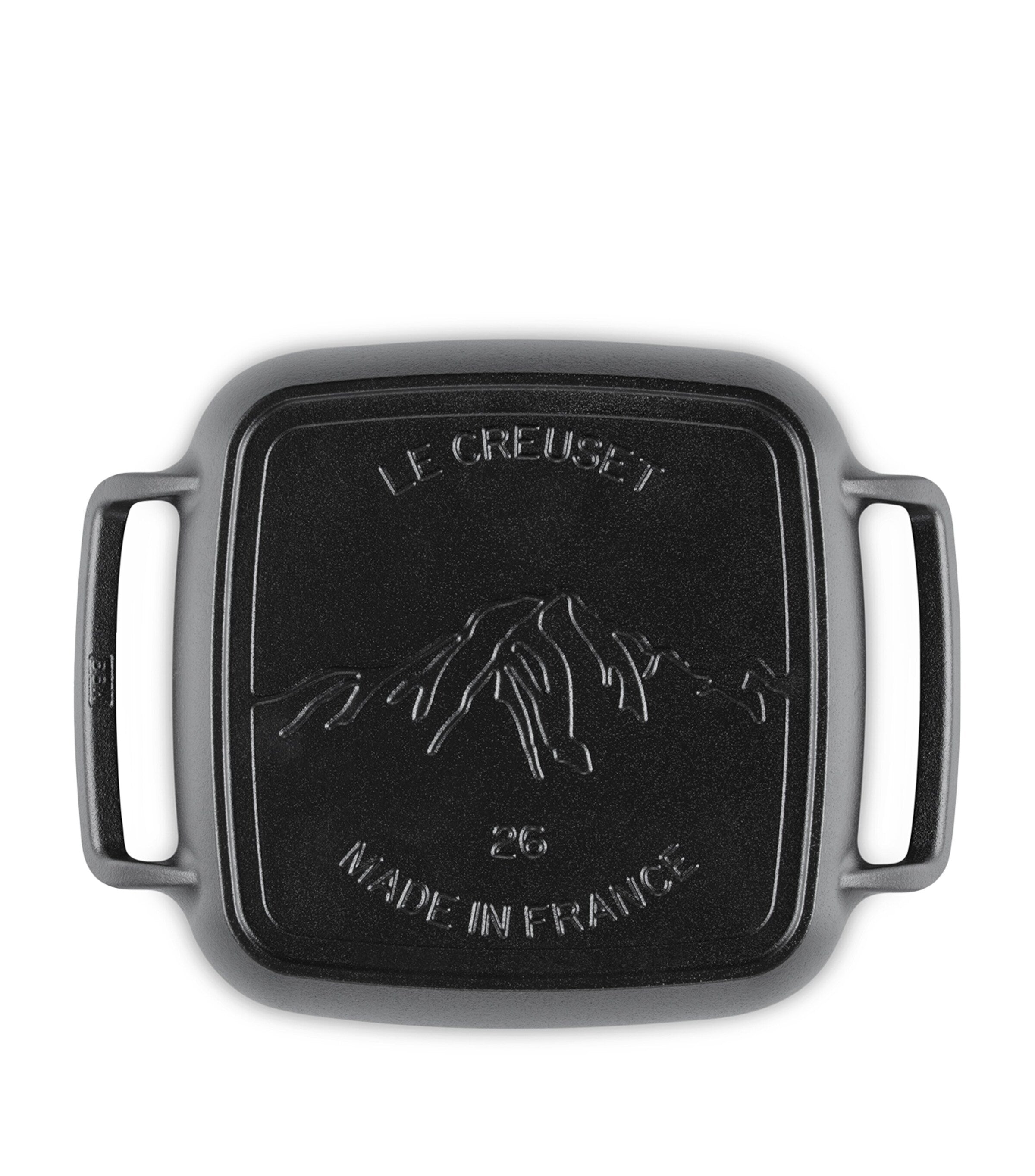 Le Creuset cast iron square BBQ grill 26cm, UK version