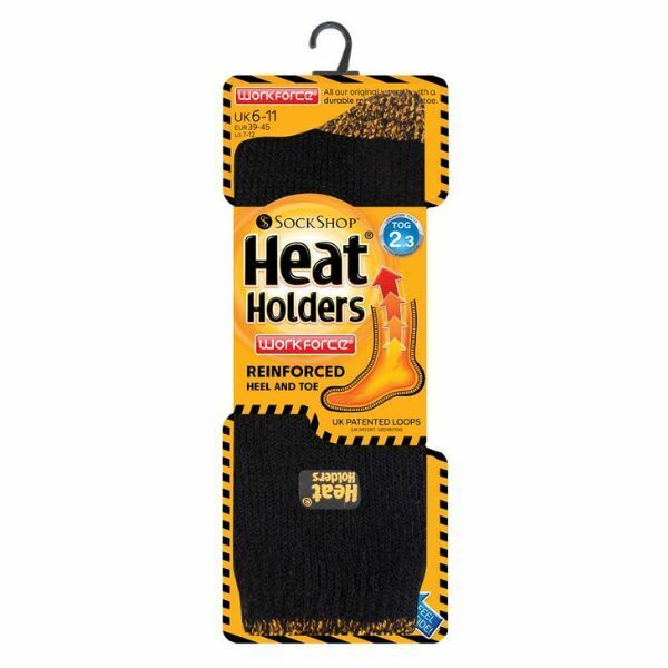 Heat Holders Mens Reinforced Thermal Work Socks 12-14 UK GOODS Superdrug   