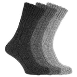 Mens Wool Blend Boot Socks (Pack Of 3) (UK Shoe 6-11) GOODS Superdrug Shades of Grey  