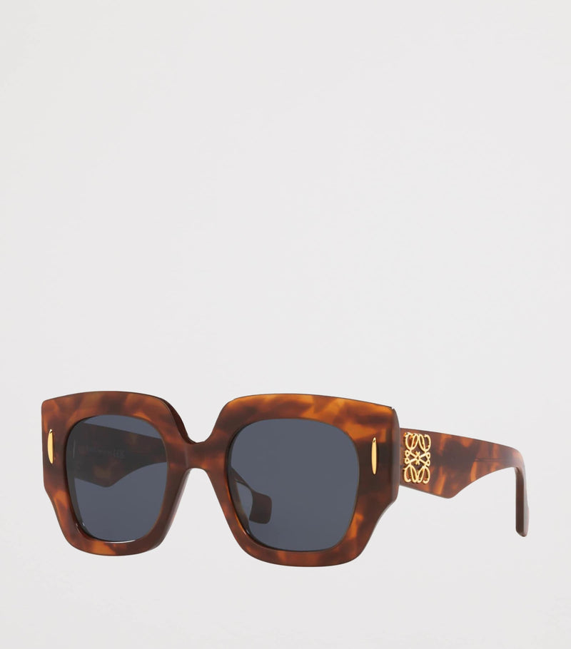 LOEWE square screen sunglasses gold-tone accents acetate - British product