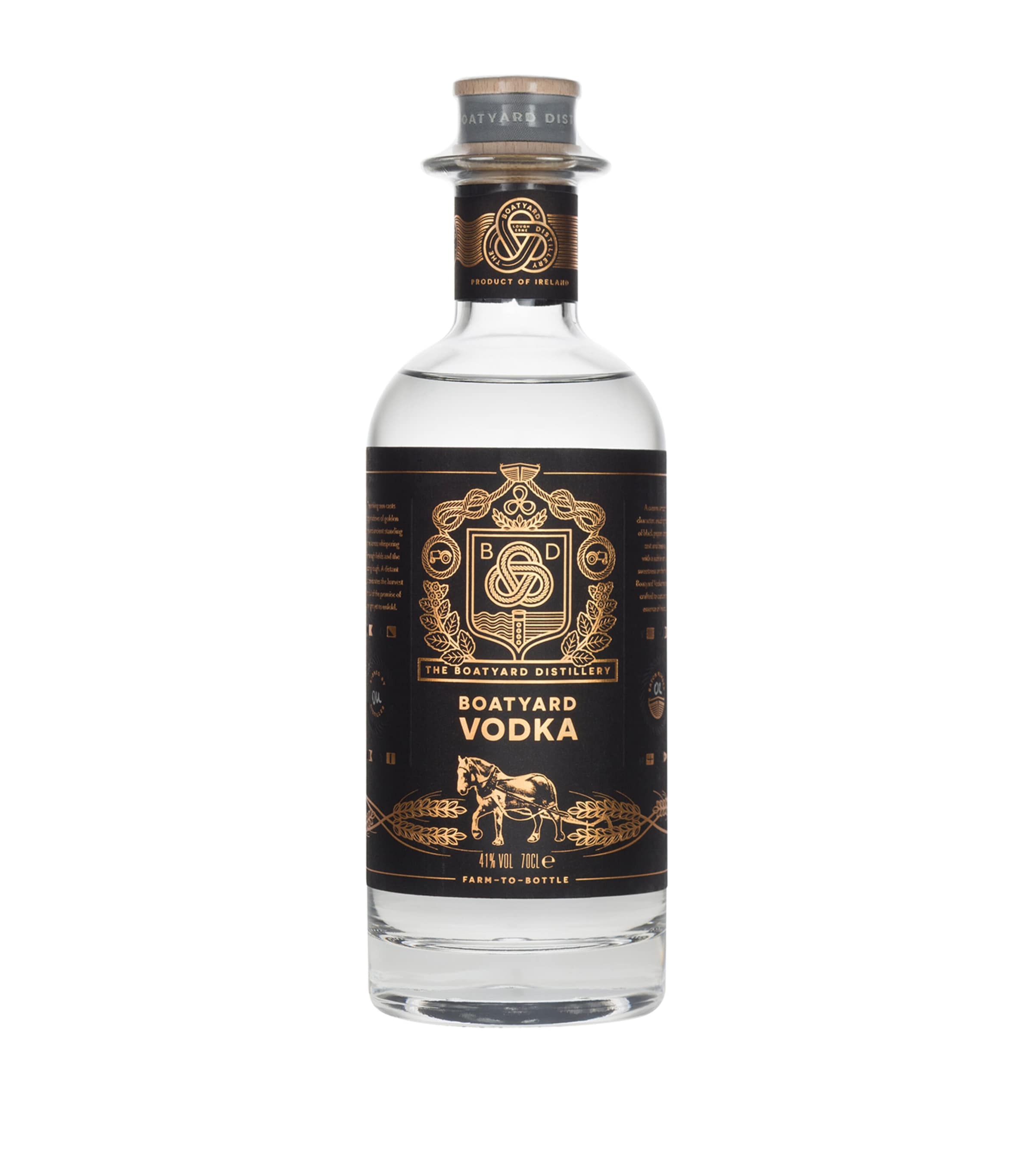 Boatyard Distillery unfiltered vodka 70cl - British product