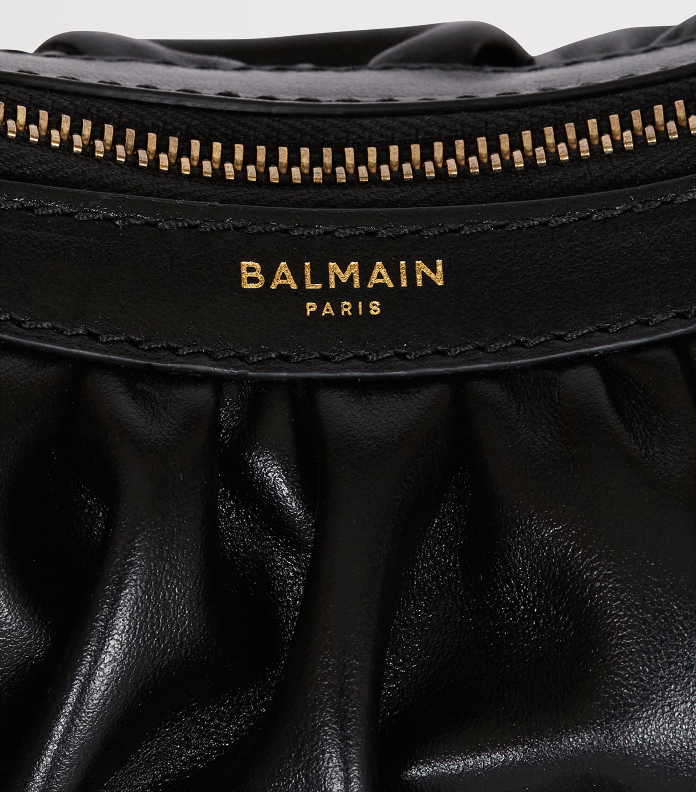 Balmain mini leather Ebene top-handle bag, UK version
