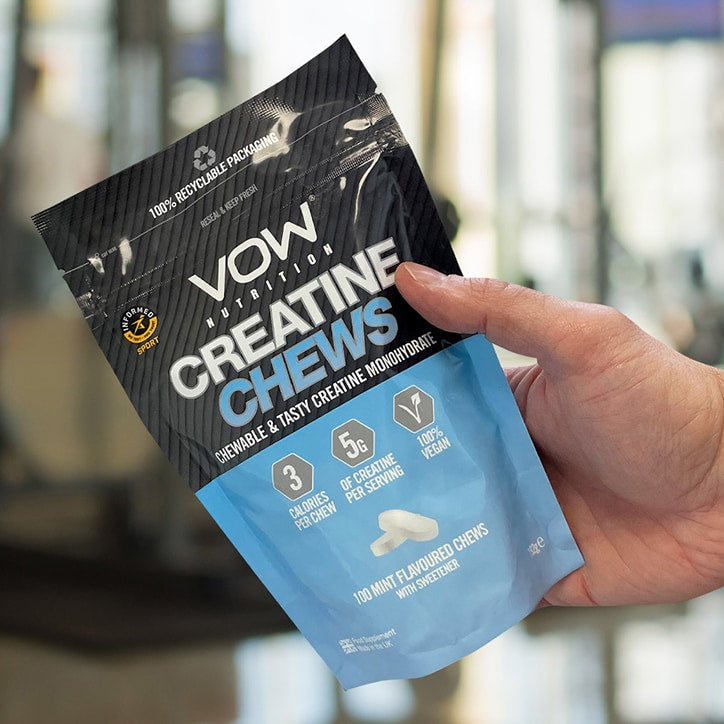 Vow Nutrition Creatine Chews Apple, Mango & Lime 100 Chews Creatine Monohydrate Supplements Holland&Barrett   