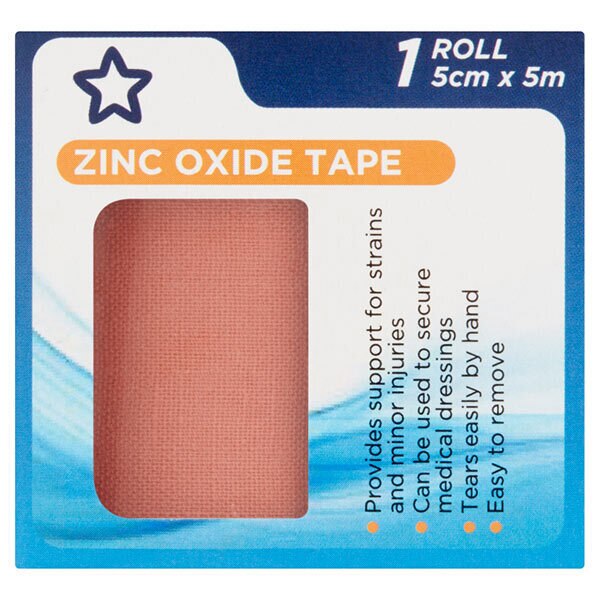 Superdrug Zinc Oxide Sport Tape 5cm x 5m