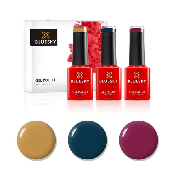 Bluesky gel nail polish set Warm Me Up 5ml, UK version