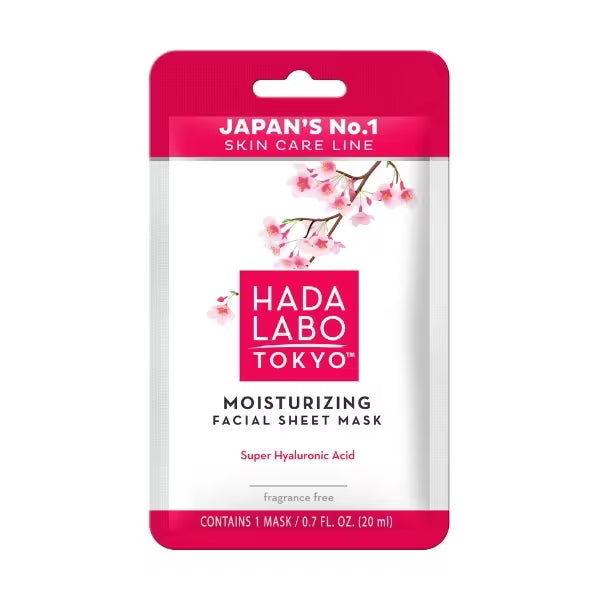 Hada Labo Tokyo Moisturising Sheet Mask for sensitive skin, UK version