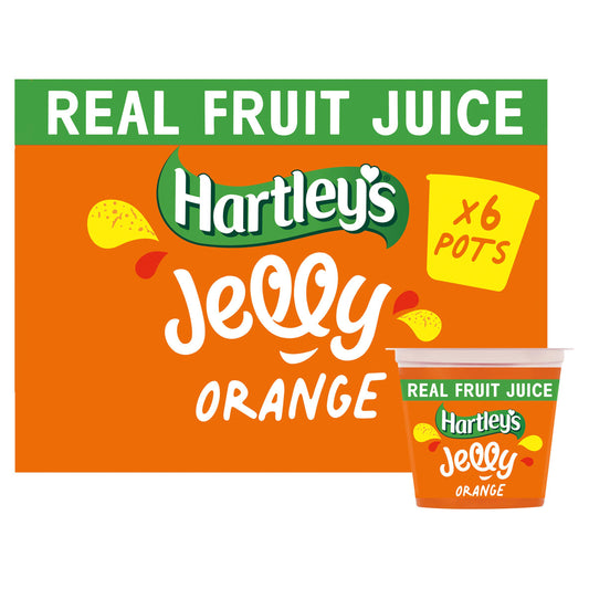 Hartley's Jelly Orange Flavour Pots 6x125g GOODS Sainsburys   