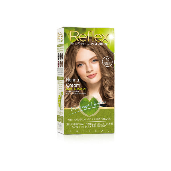 Naturtint Reflex Semi-Perm Henna Cream 5.62 Mahogany GOODS Superdrug Hazelnut Blonde 7.0  