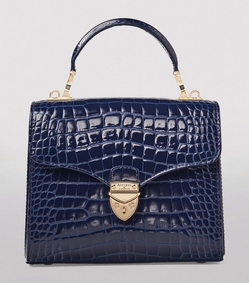 Aspinal of London Midi Mayfair top-handle bag Italian leather, imported from the UK