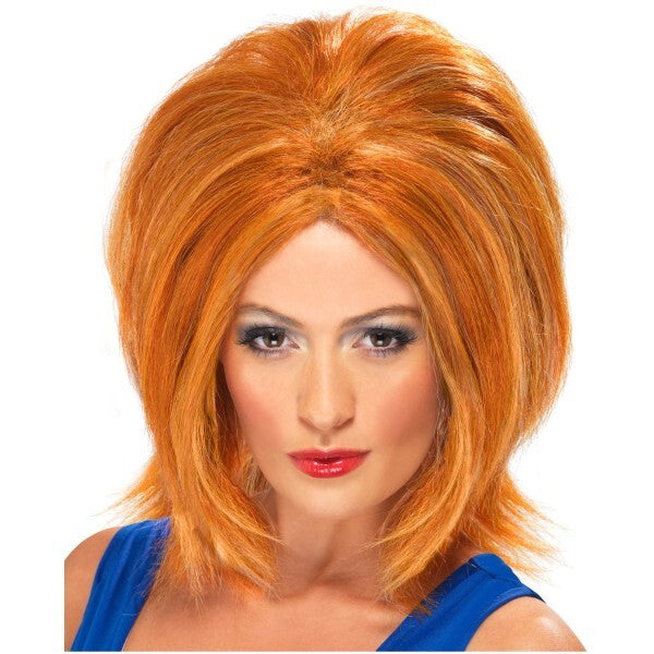 Smiffys Girl Power Wig ginger with blonde streaks - British product