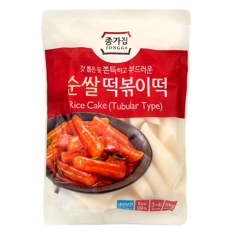 Jongga tubular rice cake for tteokbokki, UK version