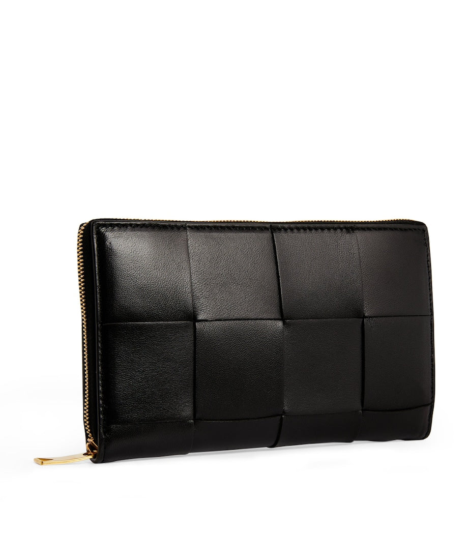 Bottega Veneta Leather Intreccio Wallet, imported from the UK