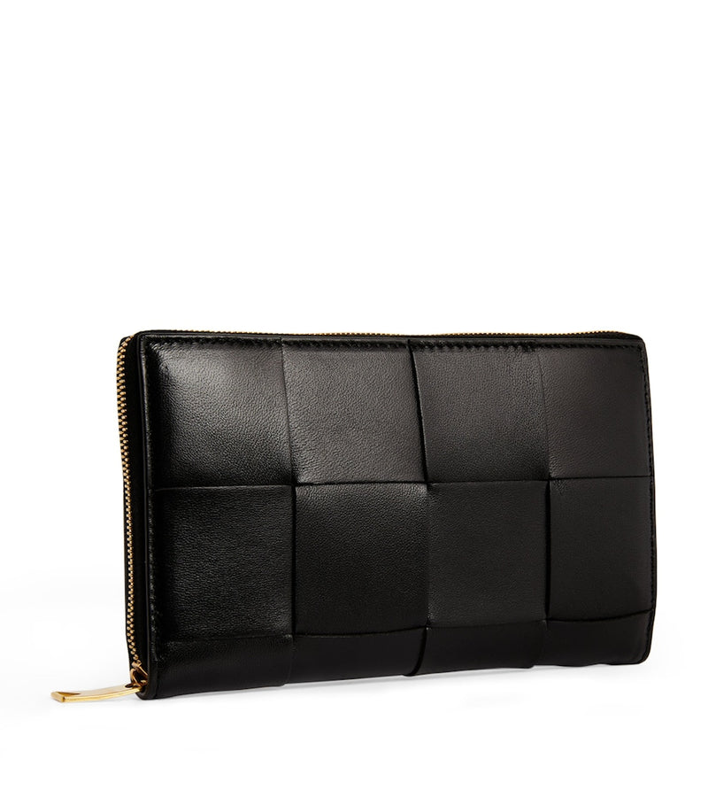 Bottega Veneta Leather Intreccio Wallet, imported from the UK
