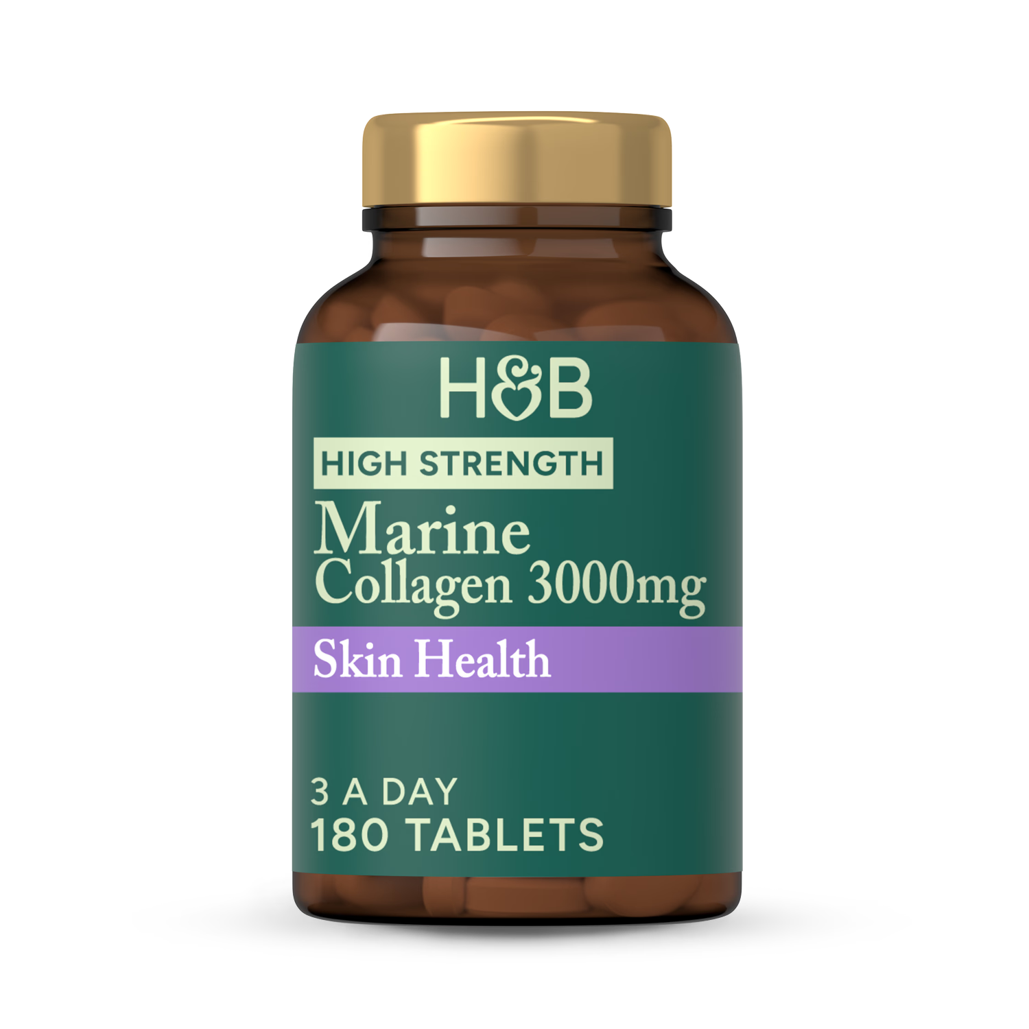 Holland Barrett Marine Collagen Vitamin C 180 tablets, imported from the UK