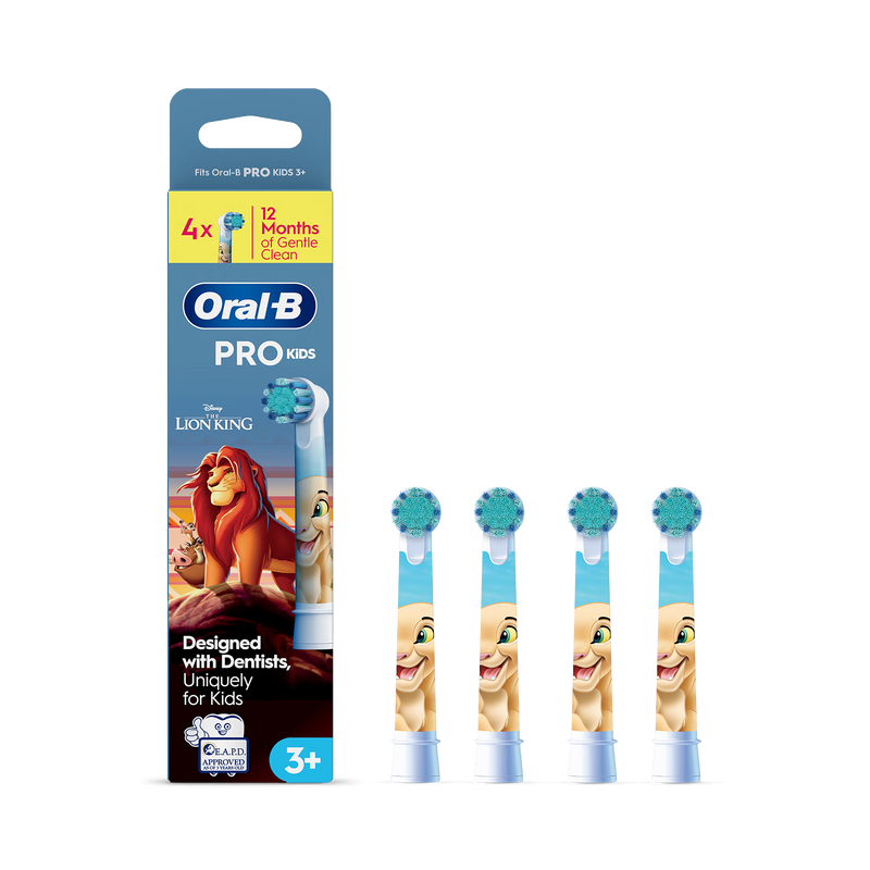 Oral-B toothbrush heads Lion King pack of 4, UK version