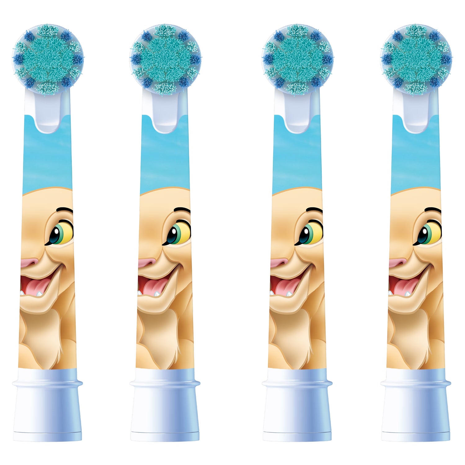 Oral-B toothbrush heads Lion King pack of 4, UK version
