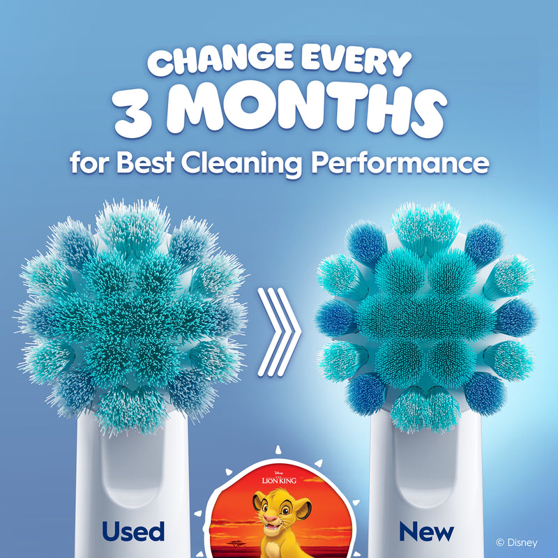 Oral-B toothbrush heads Lion King pack of 4, UK version