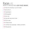 Rio FaceLite red light LED face mask - British product