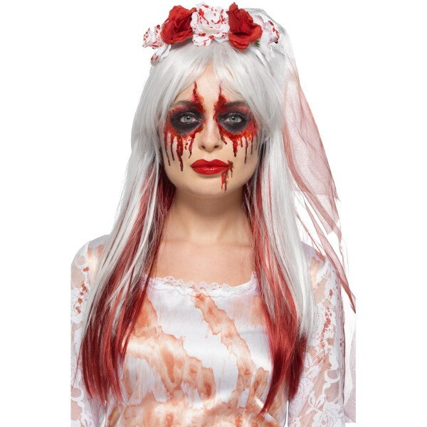 Smiffys Blood Drip Bride cosmetic kit in Aqua, UK version