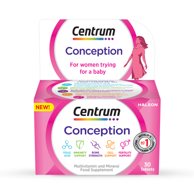 Holland & Barrett Centrum Conception Vitamins 30 Tablets- Buy online at McGrocer