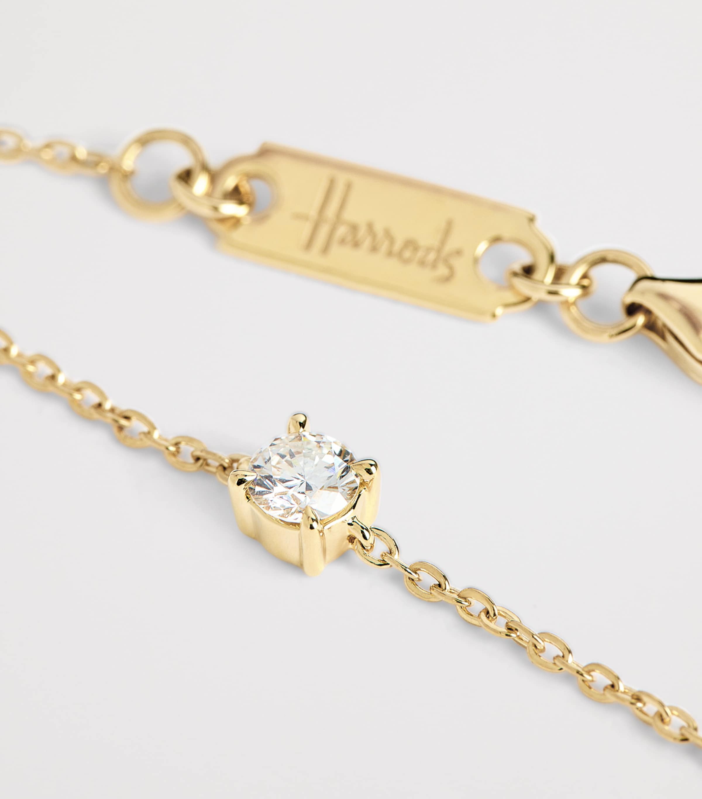 Harrods yellow gold diamond bracelet 0.25ct - British product