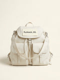 Prada leather backpack with buckle fastening and branded details (British brand)