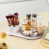Livingandhome rotating tray makeup organizer white, UK version