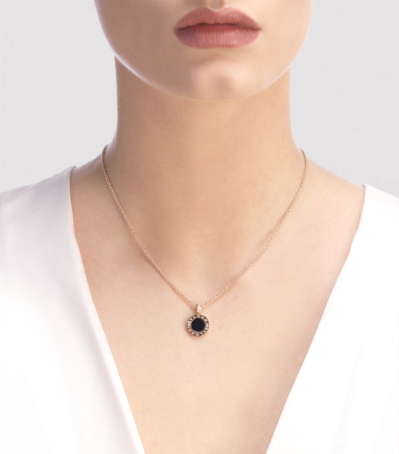 Bvlgari rose gold mother-of-pearl diamond necklace (British brand)