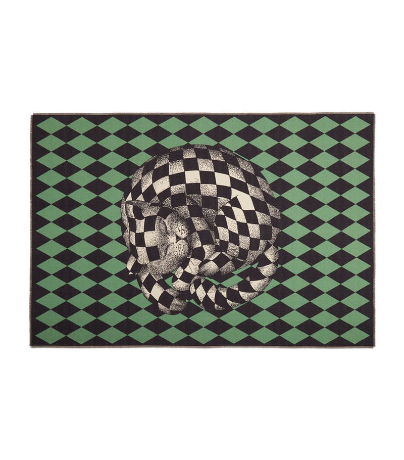 Fornasetti Plaid High Fidelity Losanghe Throw 140cm x 200cm - British product