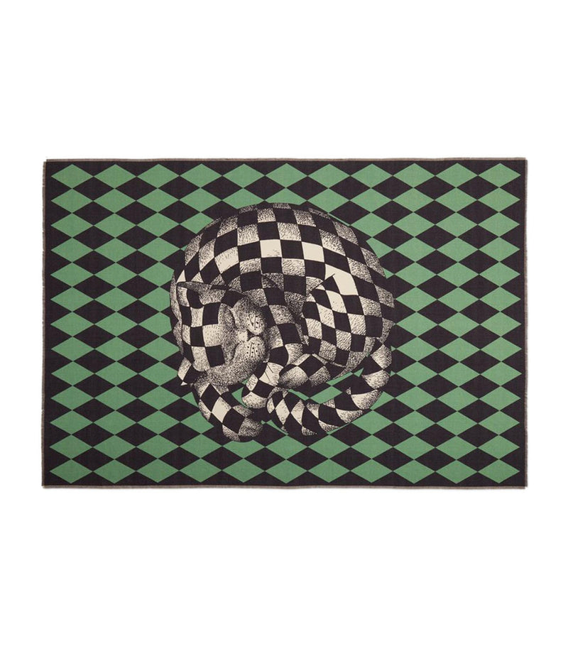 Fornasetti Plaid High Fidelity Losanghe Throw 140cm x 200cm - British product