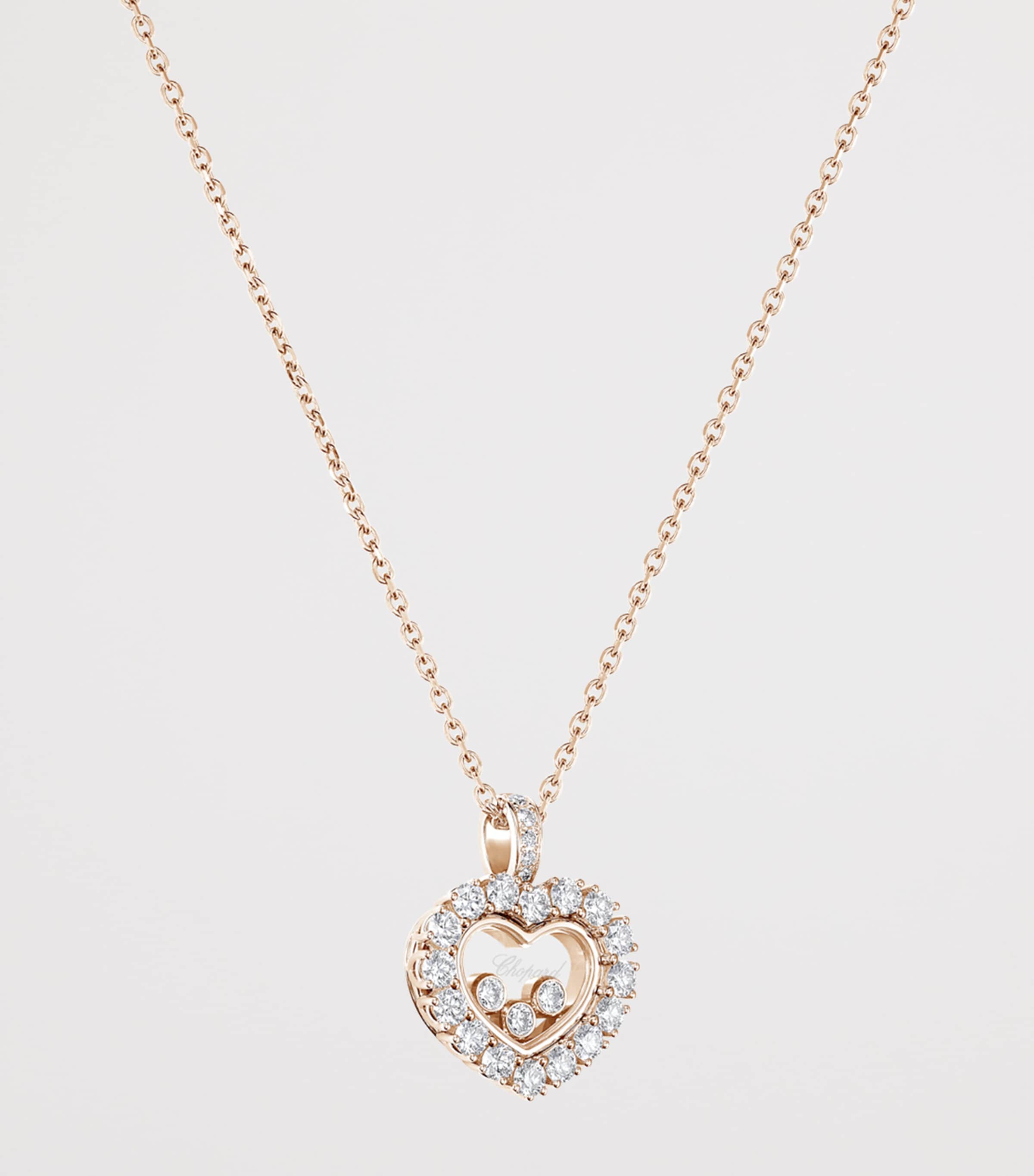 Chopard Happy Diamonds pendant rose gold diamond - British product