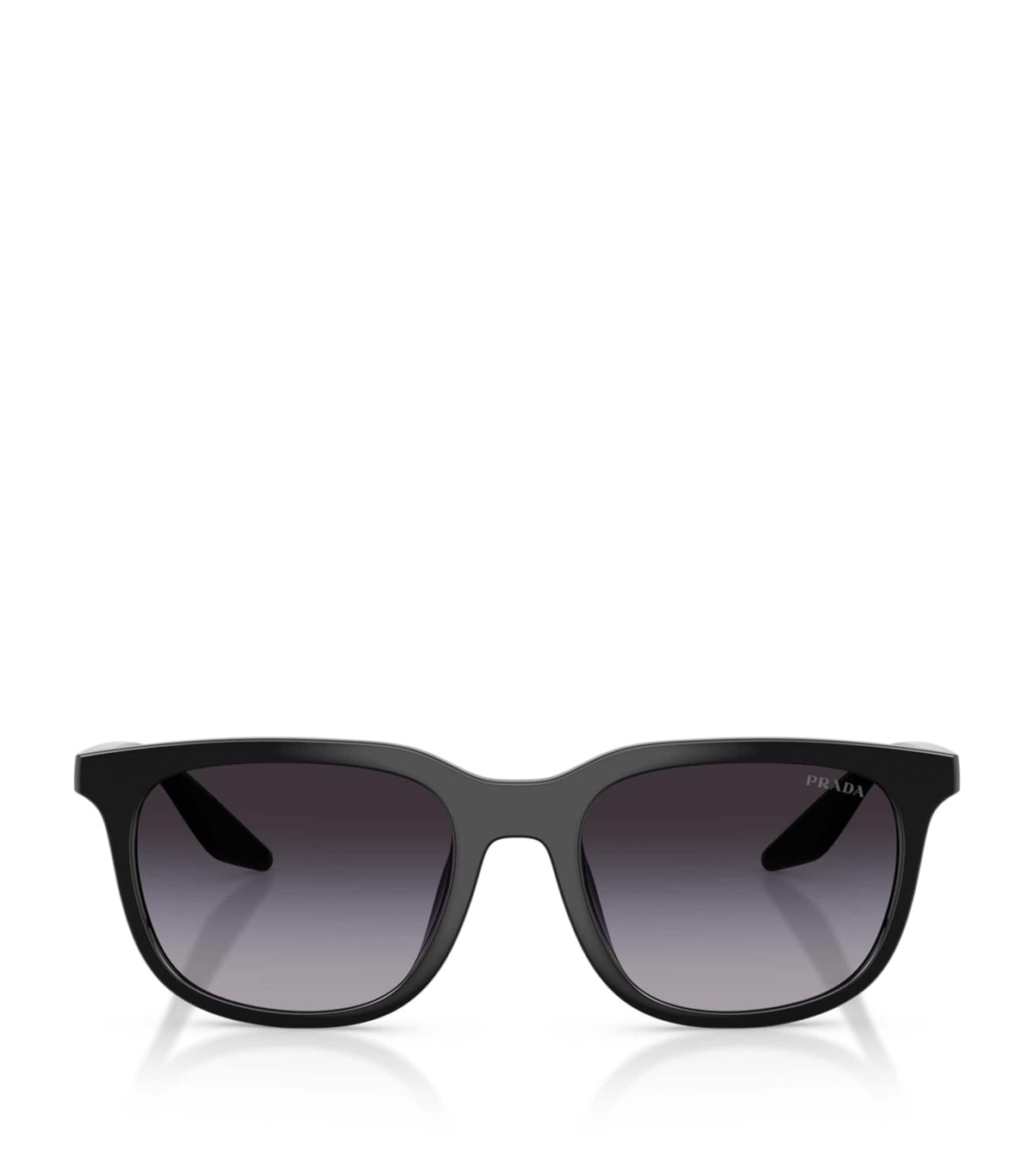 Prada Linea Rossa pillow sunglasses with tinted lenses, imported from the UK