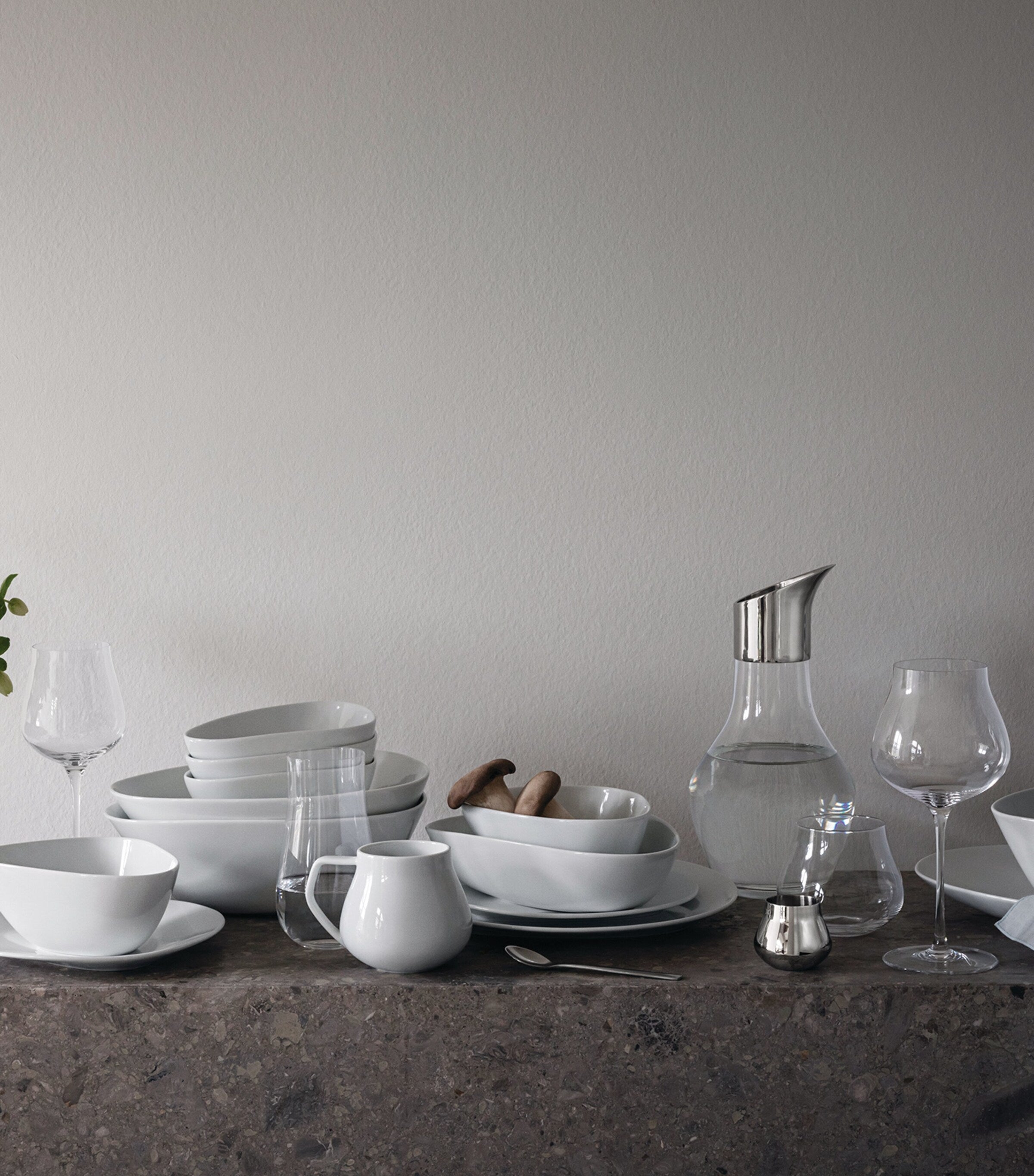 Georg Jensen Porcelain Sky Mugs Set of 2, UK version