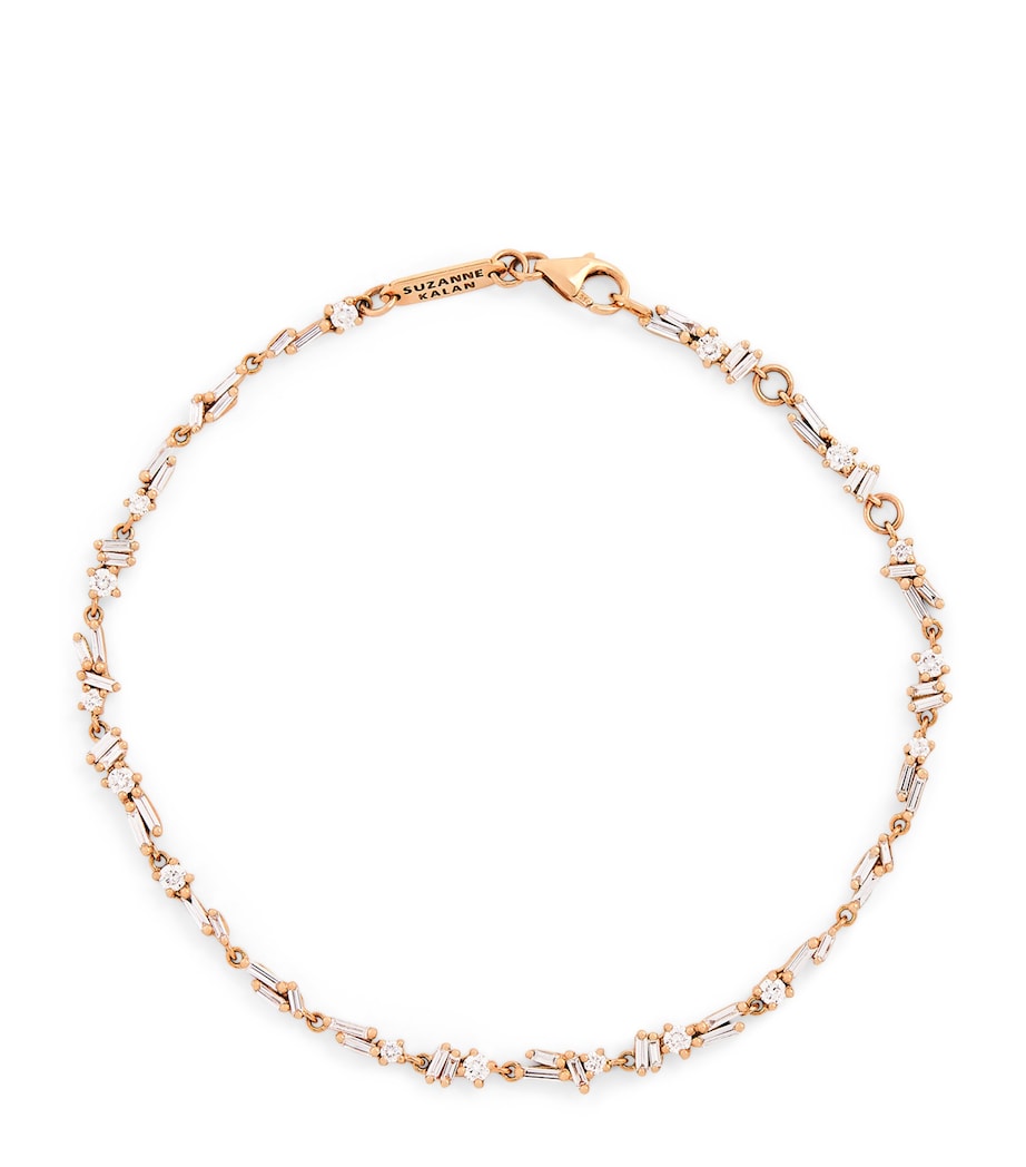 Suzanne Kalan rose gold diamond sparkler bracelet - British product