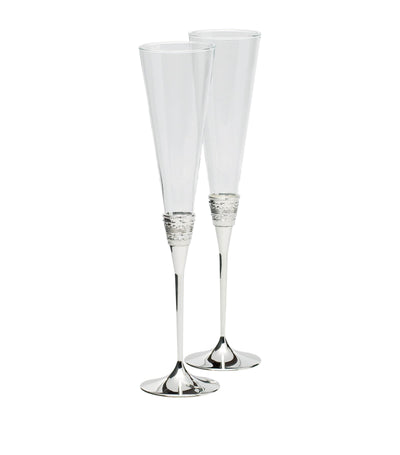 Harrods Wedgwood x Vera Wang With Love Toasting Flutes Set of 2 (320ml)- Buy online at McGrocer