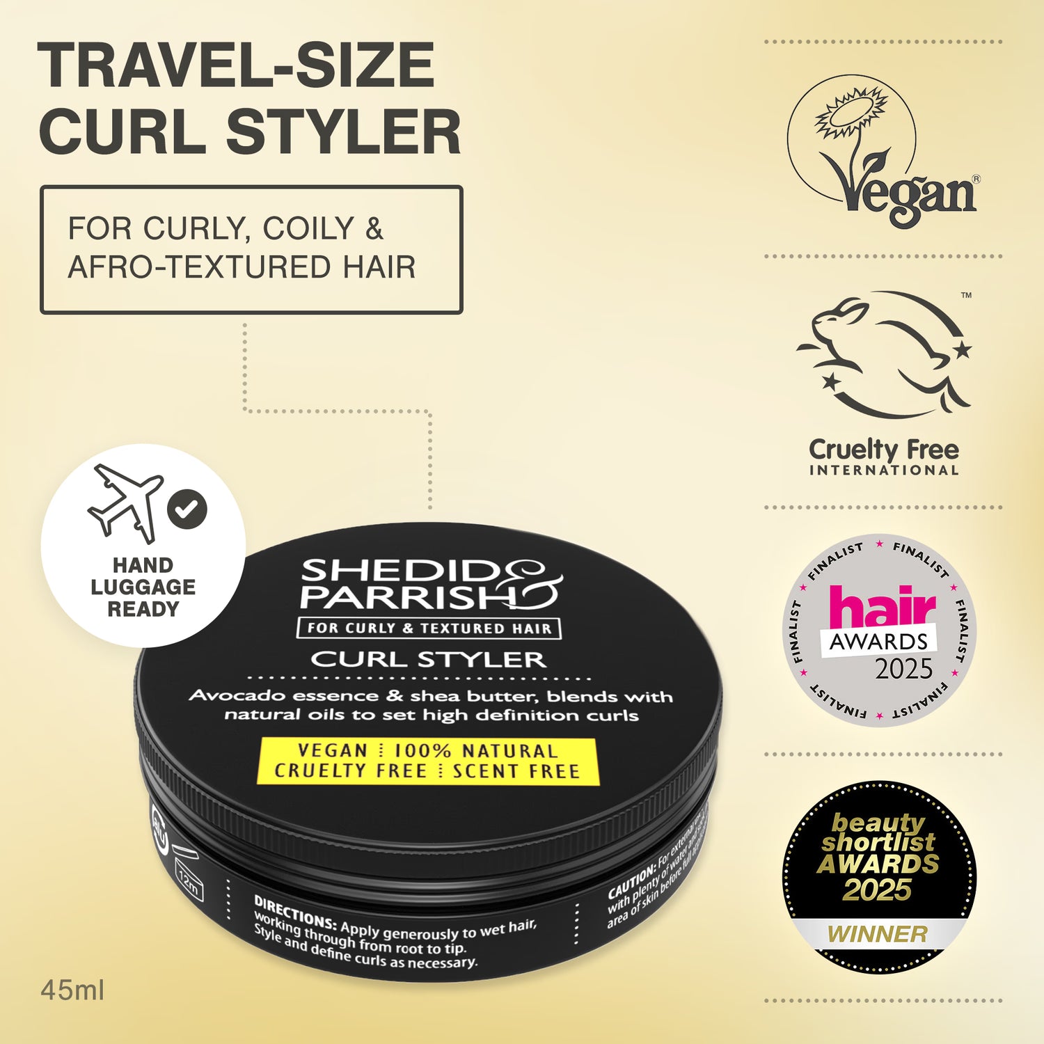Shedid & Parrish Curl Styler nourishing cream 45ml - British product