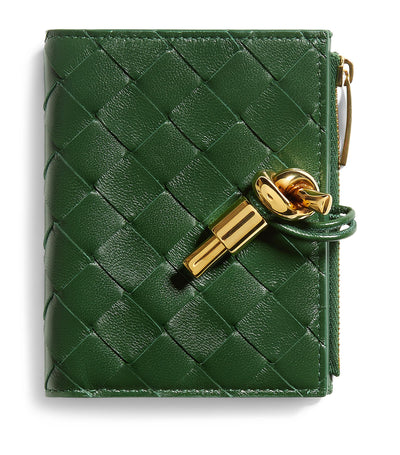 Harrods Bottega Veneta Nappa Leather Intrecciato Andiamo Bifold Wallet- Buy online at McGrocer