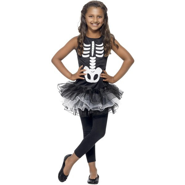 Smiffys skeleton tutu costume black dress - British product